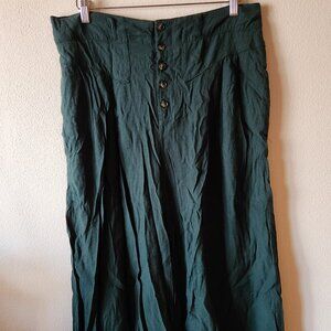 Anthropologie Ett:Twa Wide Leg Green Pants